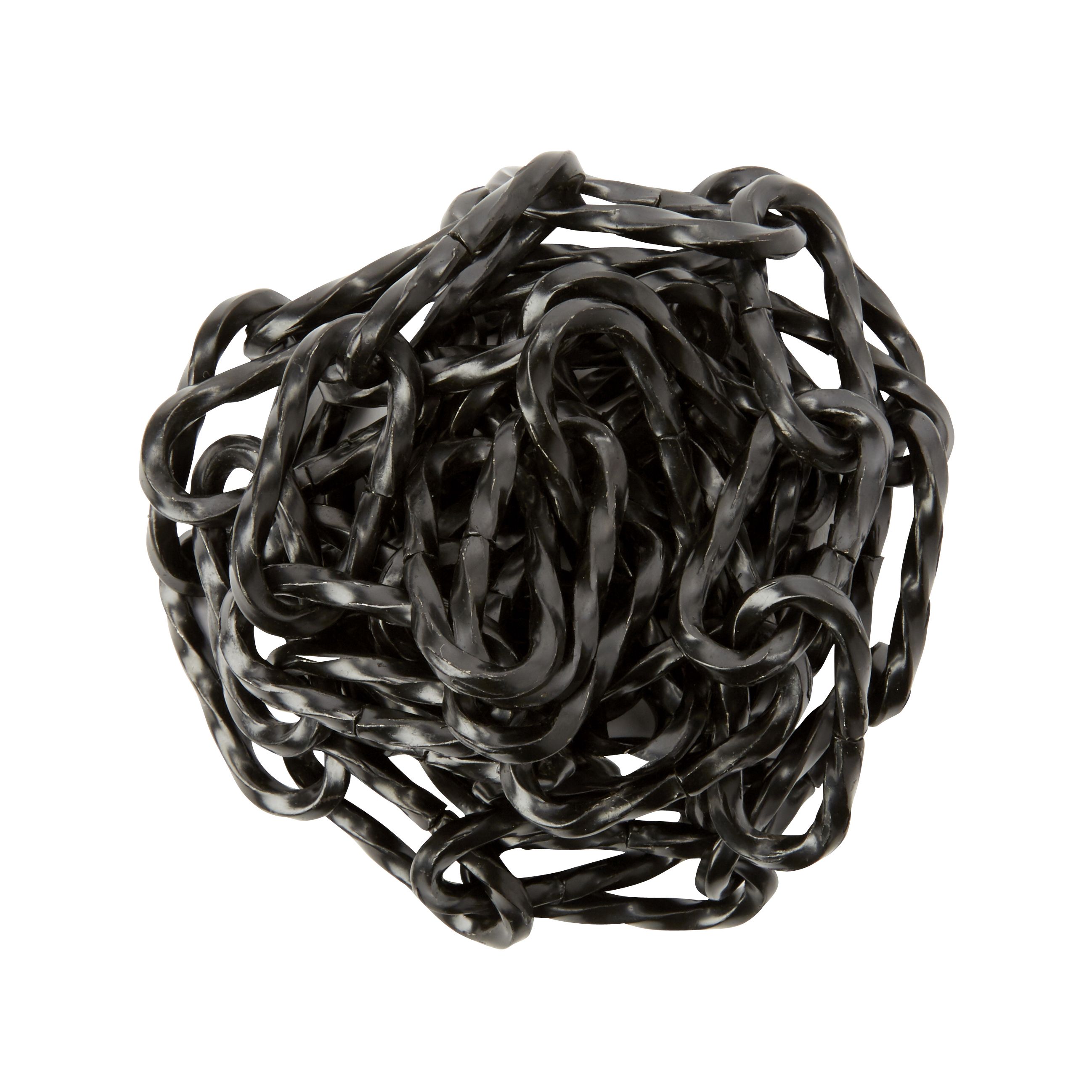 Diall Decorative Black Steel Signalling Chain, (L)1.5m (Dia)3.5mm