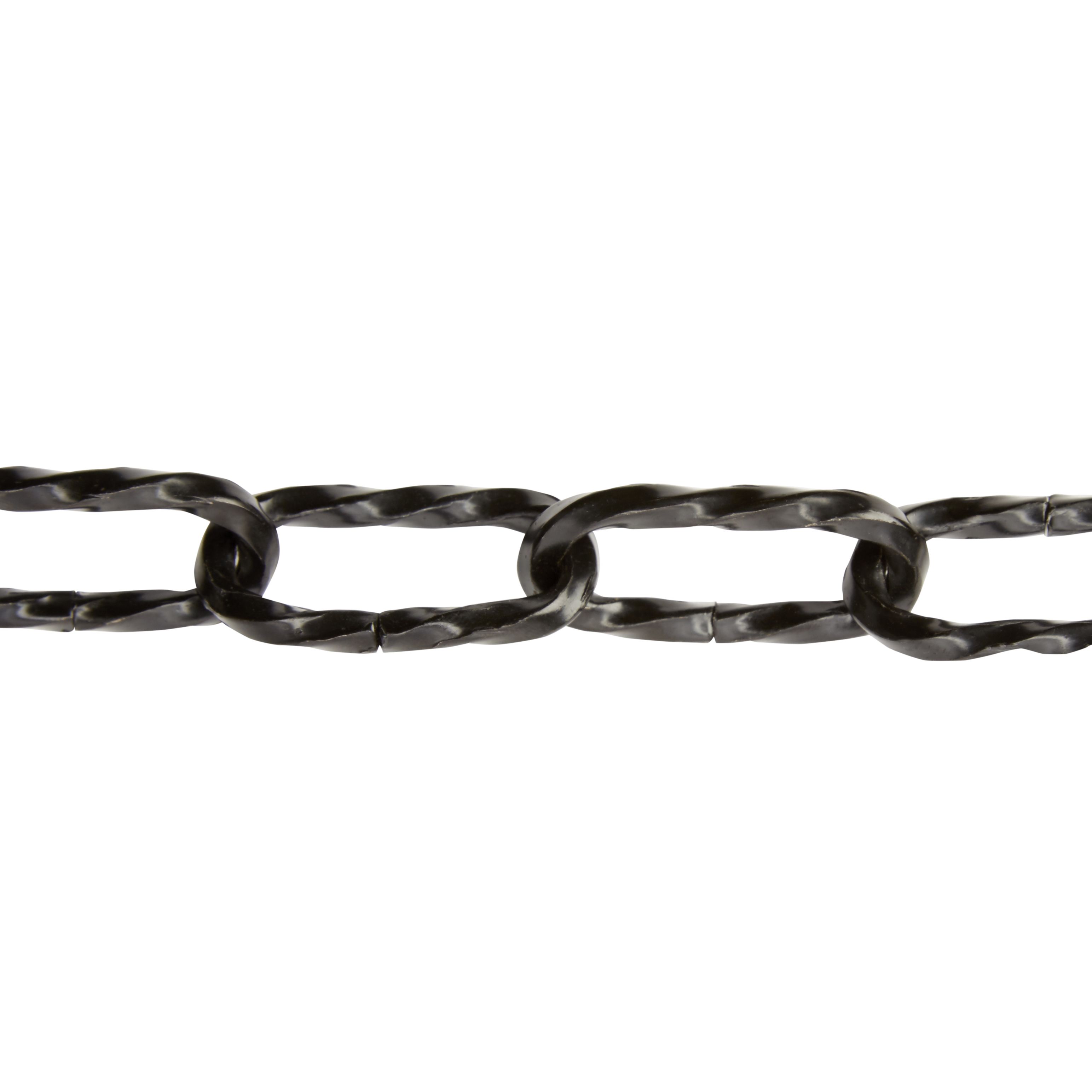Diall Decorative Black Steel Signalling Chain, (L)1.5m (Dia)3.5mm