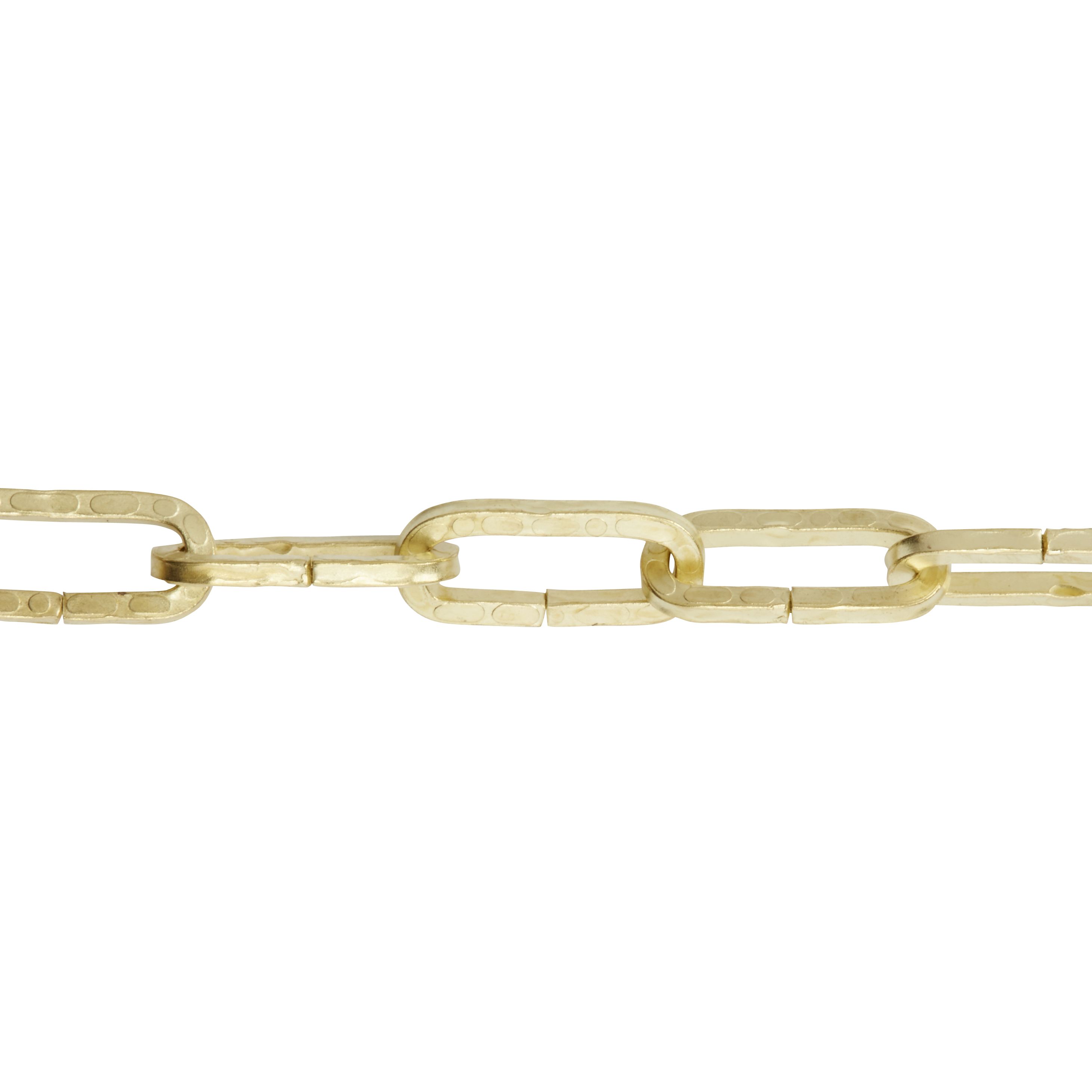 Diall Decorative Brass-plated Steel Signalling Chain, (L)1.5m (Dia)2mm