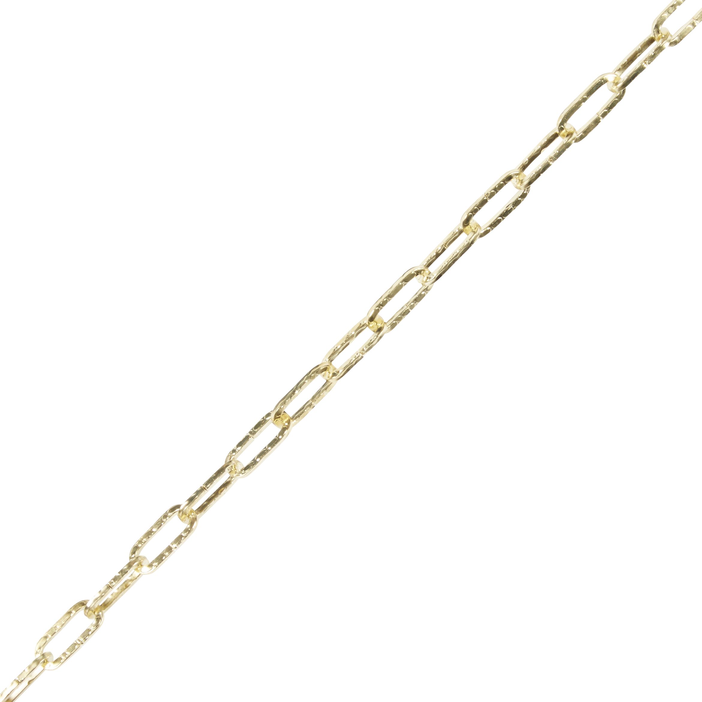 Diall Decorative Brass-plated Steel Signalling Chain, (L)1.5m (Dia)2mm