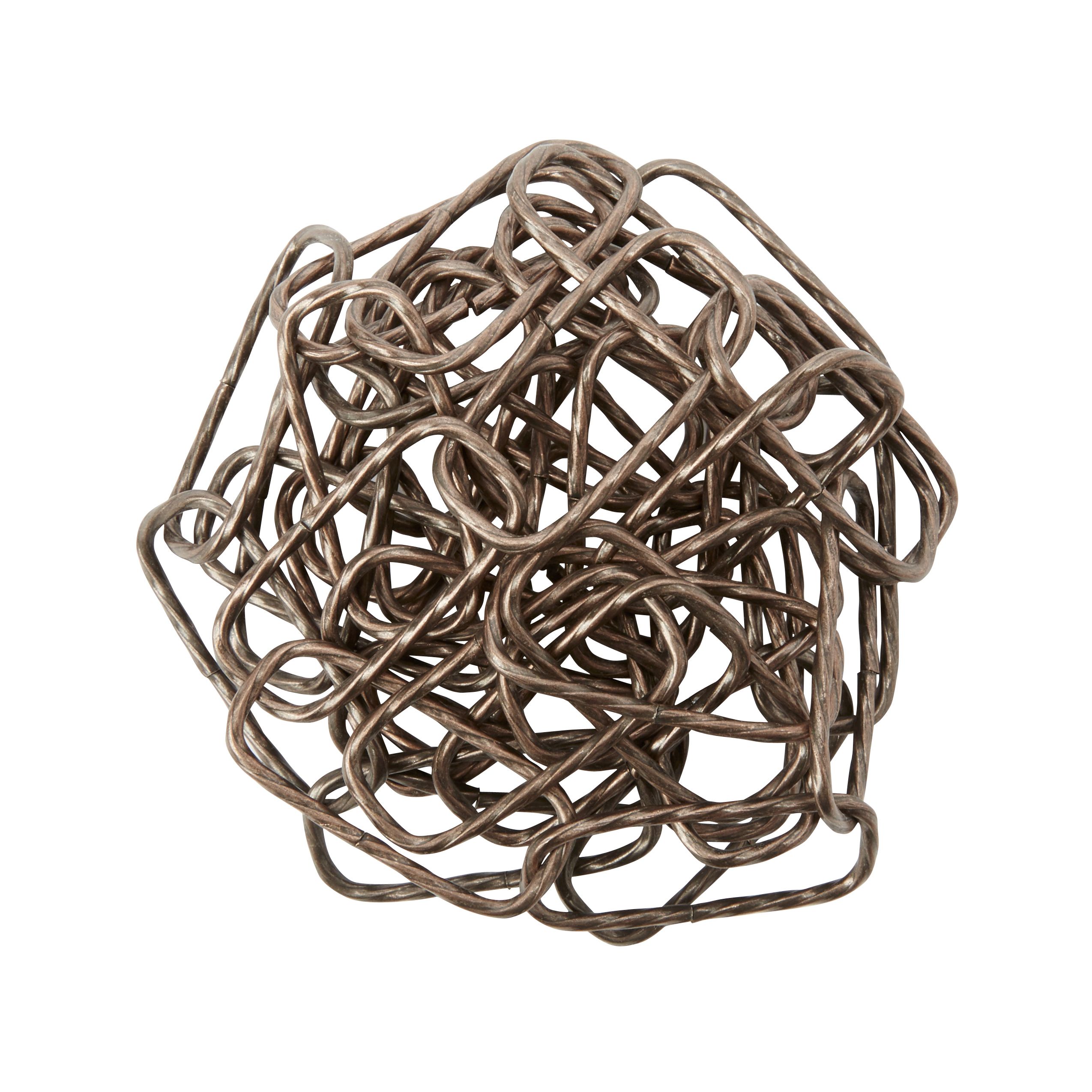 Diall Decorative Bronze effect Steel Signalling Chain, (L)1.5m (Dia)2mm ...