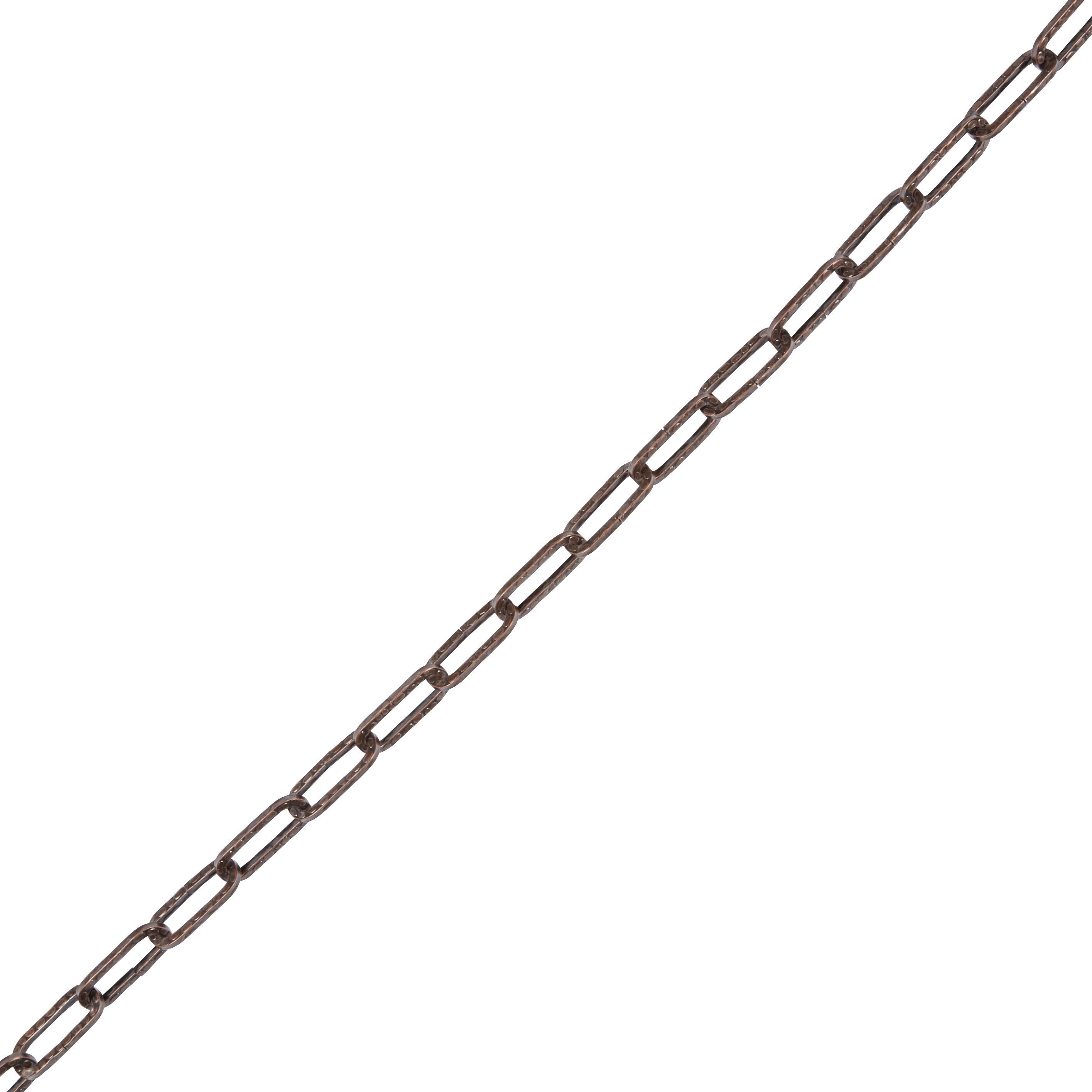 Diall Decorative Bronze effect Steel Signalling Chain, (L)1.5m (Dia)4mm