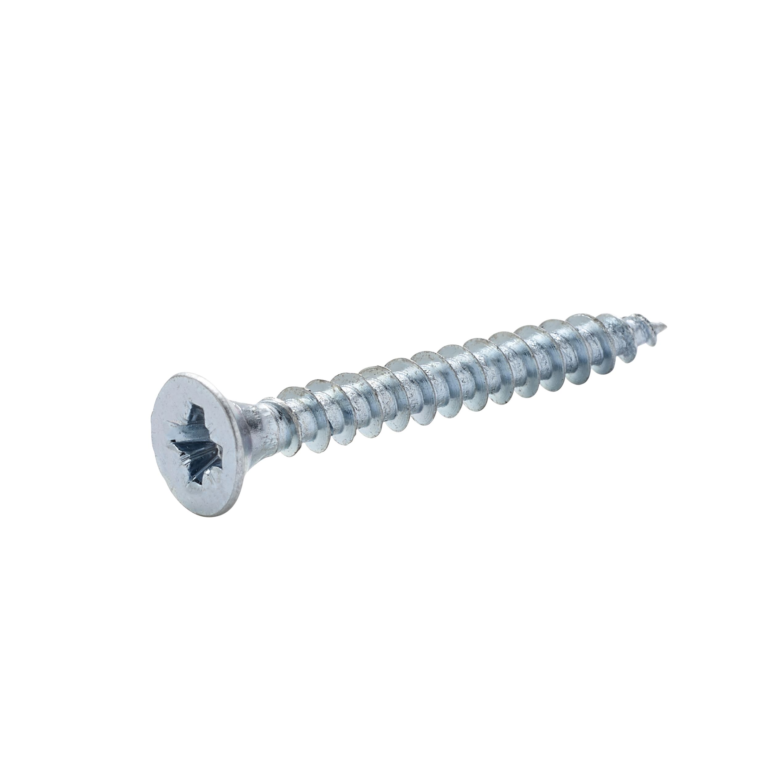 Diall Double-countersunk Zinc-plated Carbon steel Screw (Dia)3.5mm (L)30mm, Pack of 20