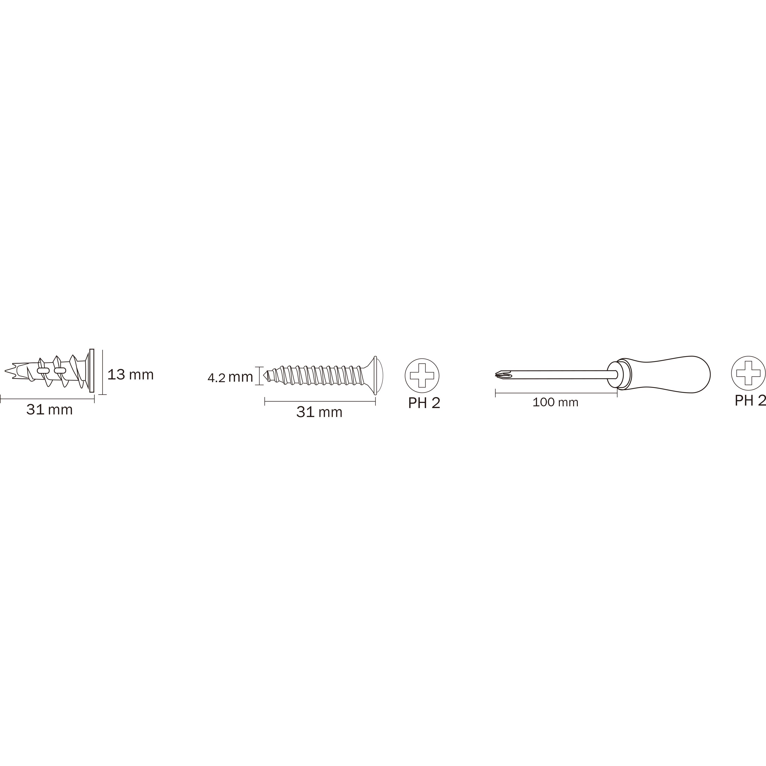 Diall Driver kit with screwdriver