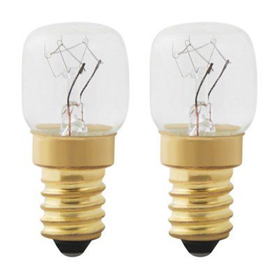 Diall E14 15W Warm white Incandescent Dimmable Oven Light bulb, Pack of 2