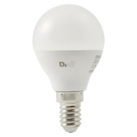 Diall E14 2.2W 250lm Frosted Mini globe Warm white LED Light bulb