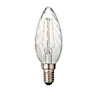 Diall E14 2W 250lm Spiral LED filament Light bulb