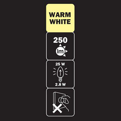 Diall E14 3.2W 250lm LED Light bulb