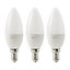 Diall E14 3W 250lm Candle Warm white LED Light bulb, Pack of 3