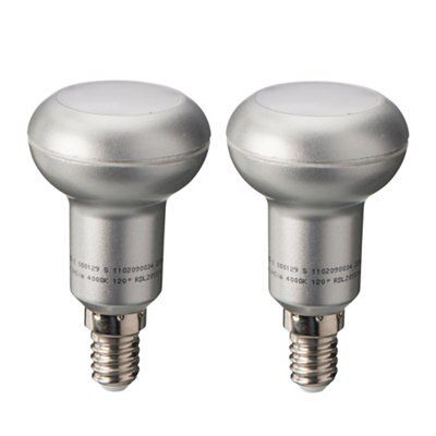 Diall E14 3W 250lm Reflector (R50) LED Light bulb, Pack of 2