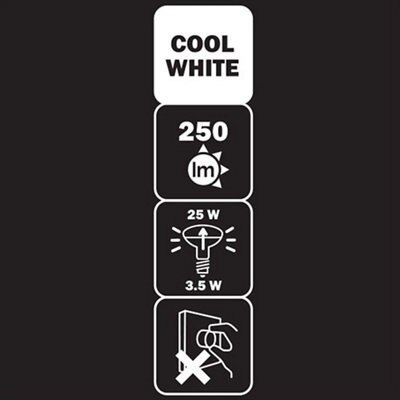 Diall E14 3W 250lm Reflector (R50) Neutral LED Light bulb, Pack of 2