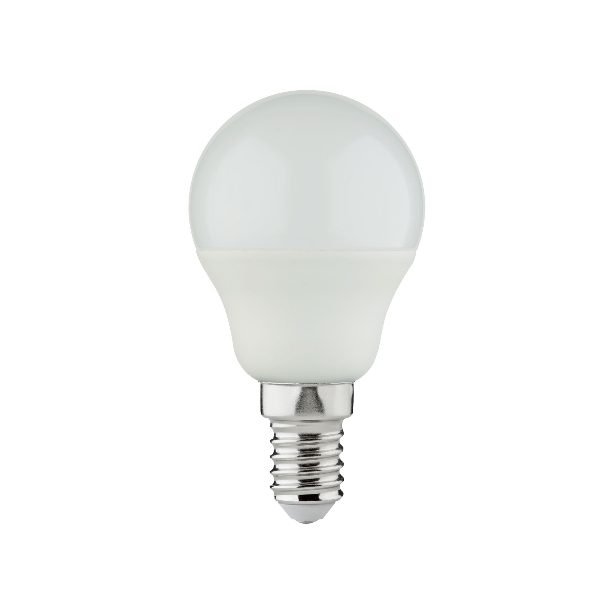 Diall E14 4.2W 470lm Frosted Mini globe Warm white LED Light bulb, Pack of 6