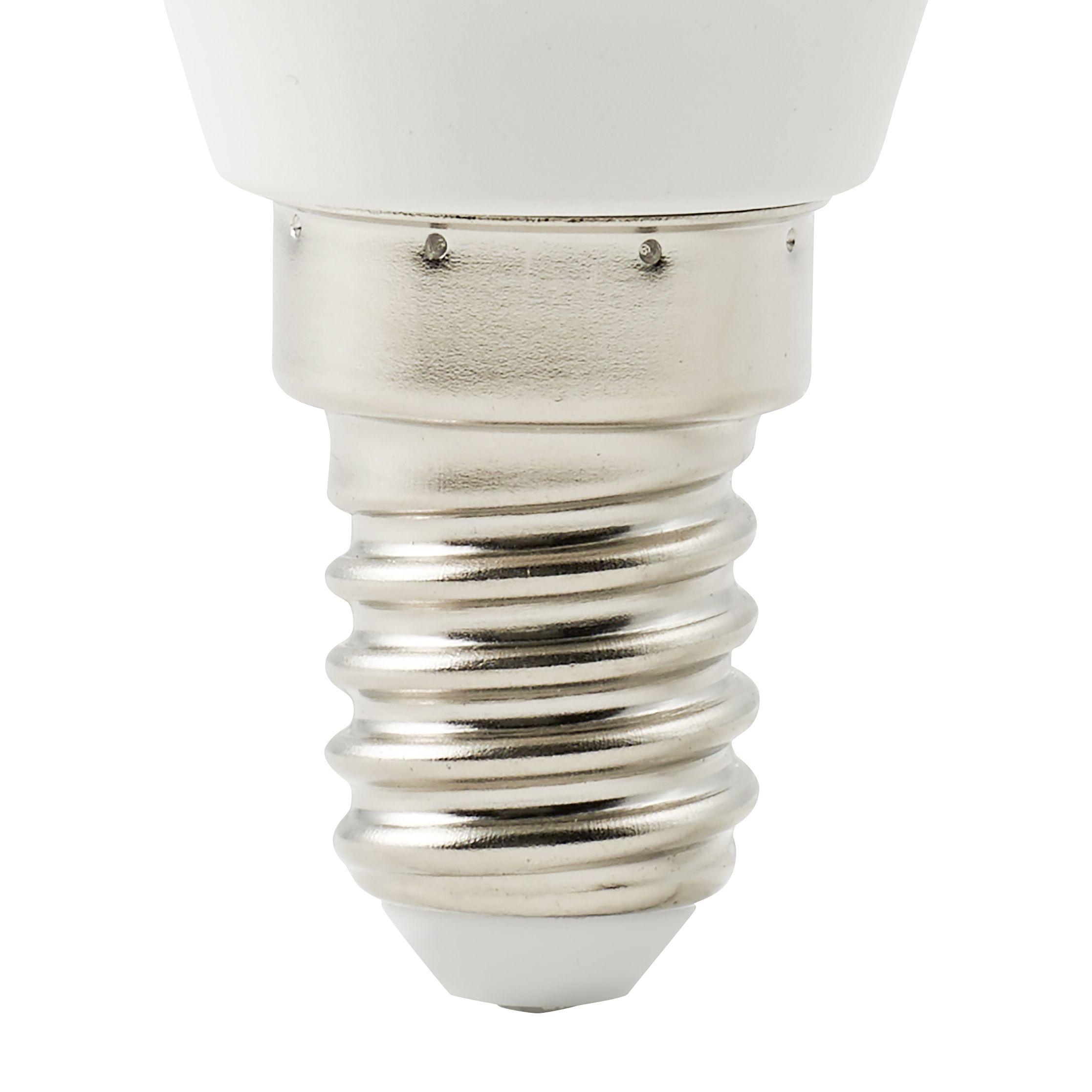 Diall E14 4.2W 470lm Frosted Mini globe Warm white LED Light bulb