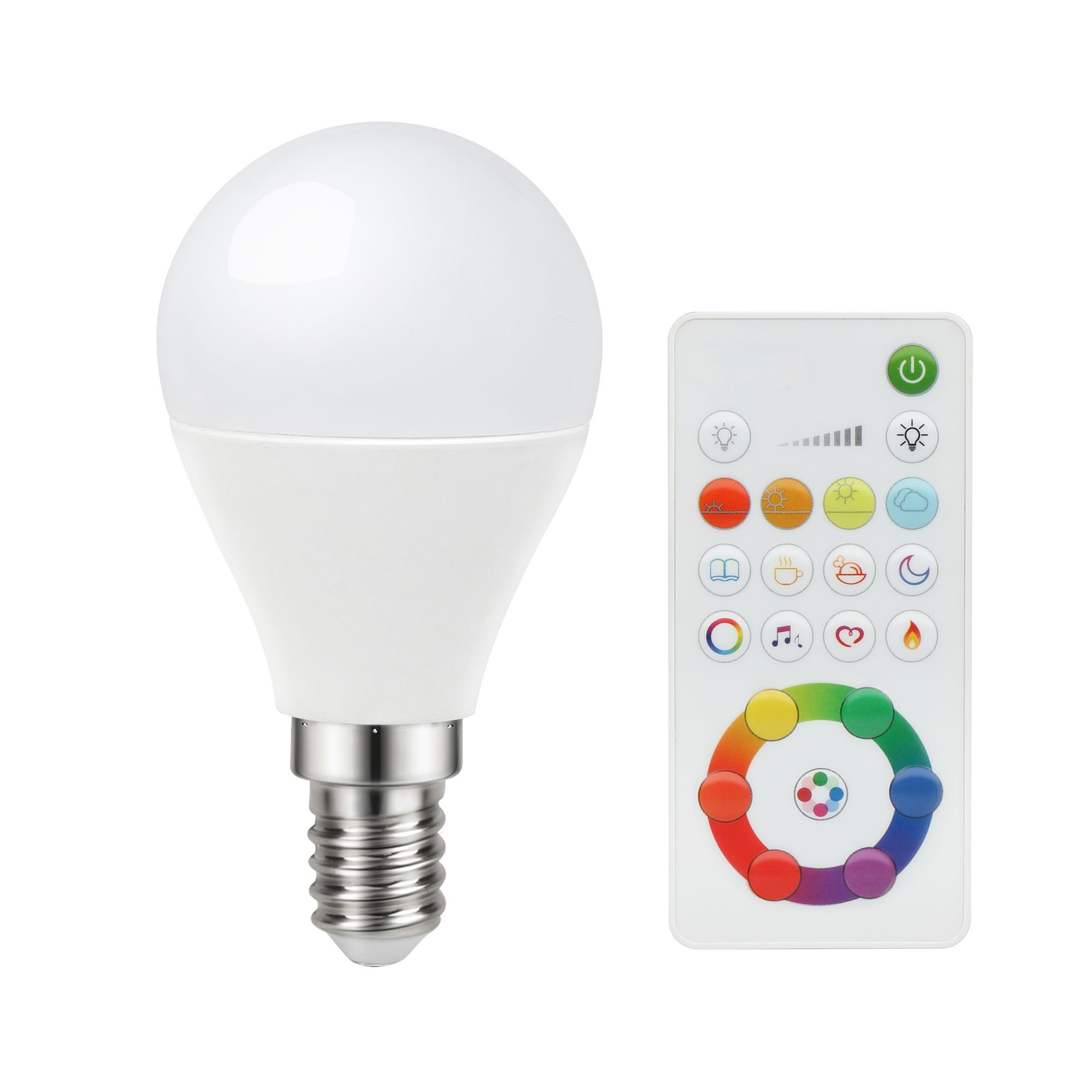 E14 40W LED Cool white, & warm white Mini globe Dimmable Smart Light | DIY B&Q