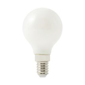 Diall E14 4W 470lm Mini globe Neutral white LED Light bulb