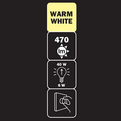 Diall E14 6W 470lm Mini globe LED Dimmable Light bulb