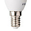 Diall E14 6W 470lm Mini globe LED Dimmable Light bulb