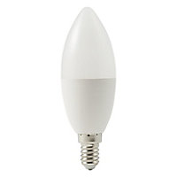Diall E14 8W 806lm Candle Neutral white LED Light bulb