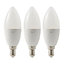 Diall E14 9W 806lm Candle Multicolour LED Dimmable Light bulb, Pack of 3