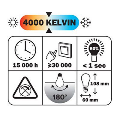 Diall E27 10.5W 1055lm LED Light bulb