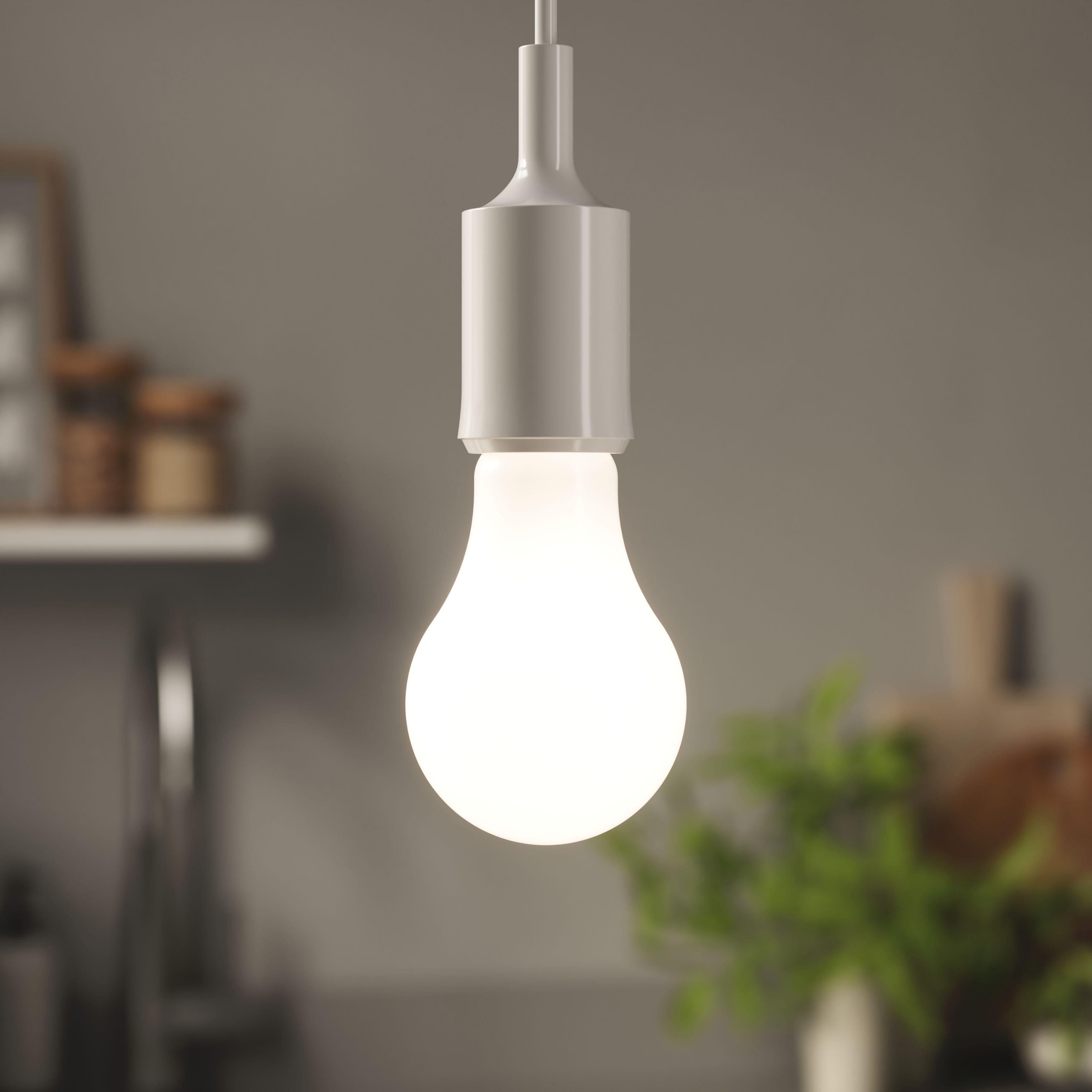 Diall E27 10.5W 1521lm 320° Milky GLS Neutral white LED filament Dimmable Filament Light bulb - 3