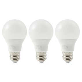 Diall E27 10W 806lm GLS Neutral white LED Light bulb, Pack of 3
