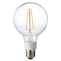 Diall E27 12W 1521lm Globe LED filament Light bulb