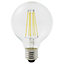 Diall E27 12W 1521lm Globe Neutral white LED Dimmable Filament Light bulb