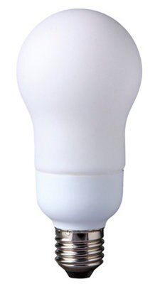 Diall E27 18W 1008lm GLS Warm white Fluorescent Light bulb