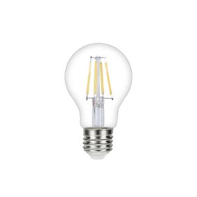 Diall E27 3.4W 470lm Clear GLS Warm white LED Filament Light bulb, Pack of 3