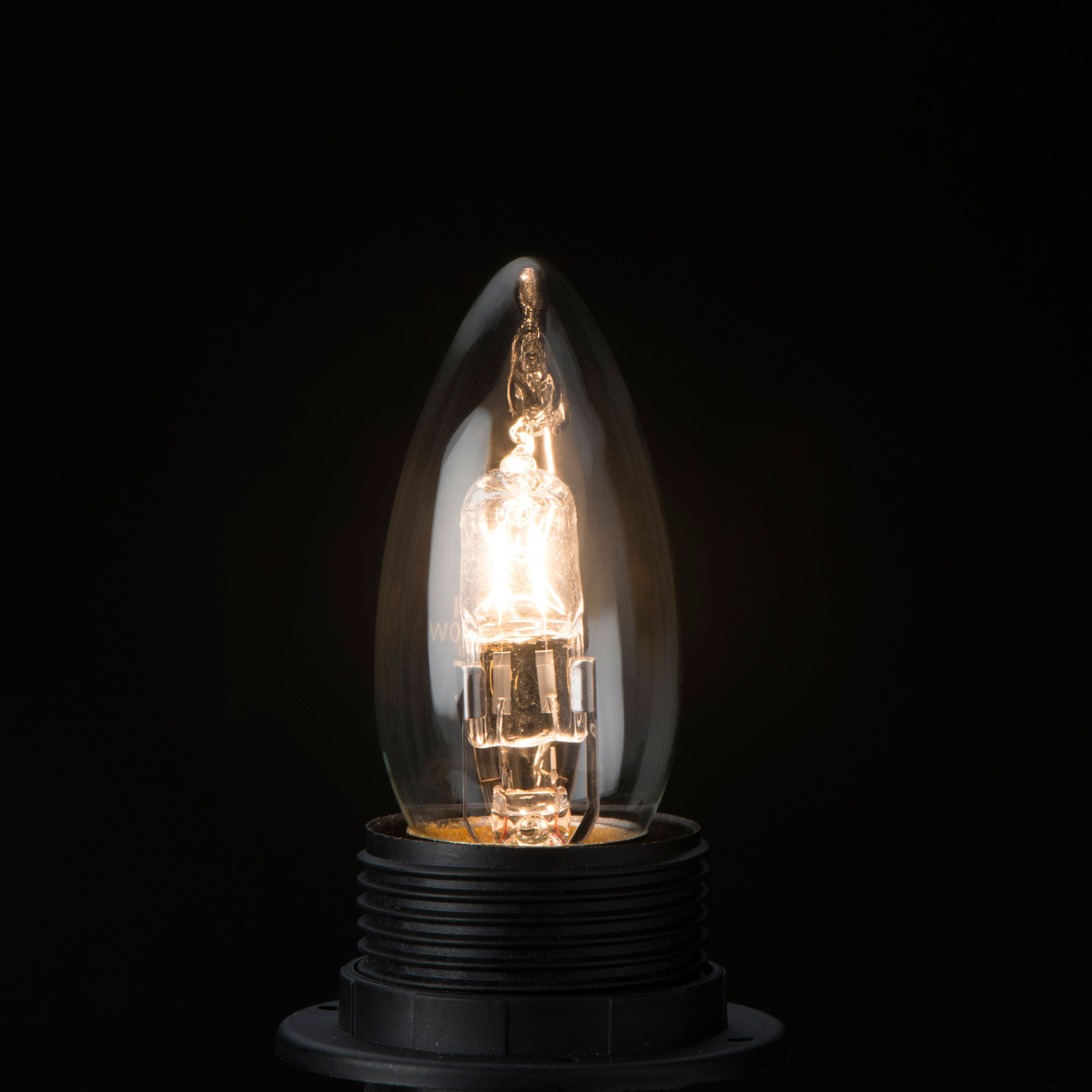 Diall E27 30W Candle Halogen Dimmable Light bulb, Pack of 3