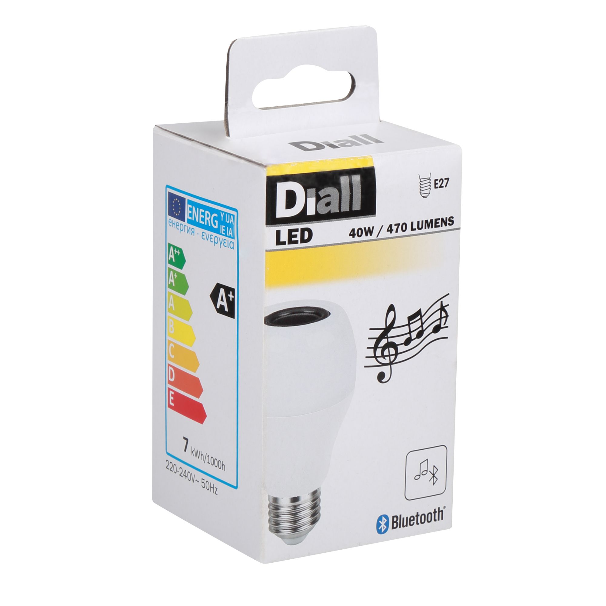 Diall E27 40W LED Warm white GLS Non-dimmable Light bulb