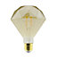 Diall E27 5.5W 470lm Amber Diamond Warm white LED filament Light bulb