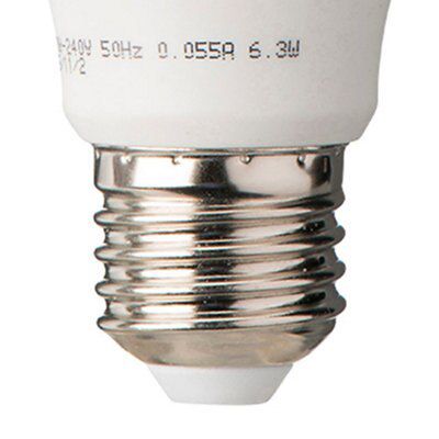 Diall E27 5.8W 470lm Classic LED Light bulb, Pack of 3