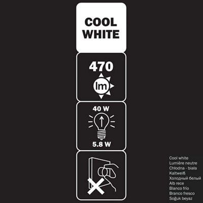 Diall E27 5.8W 470lm LED Light bulb