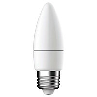 Diall E27 5.9W 470lm Candle LED Dimmable Light bulb