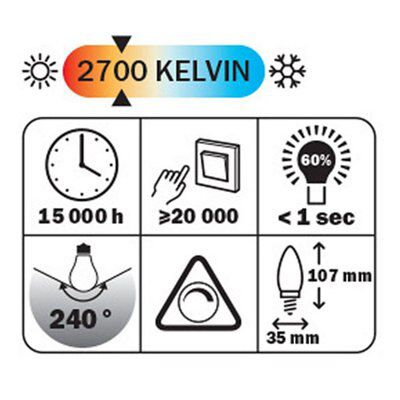 Diall E27 5.9W 470lm LED Dimmable Light bulb