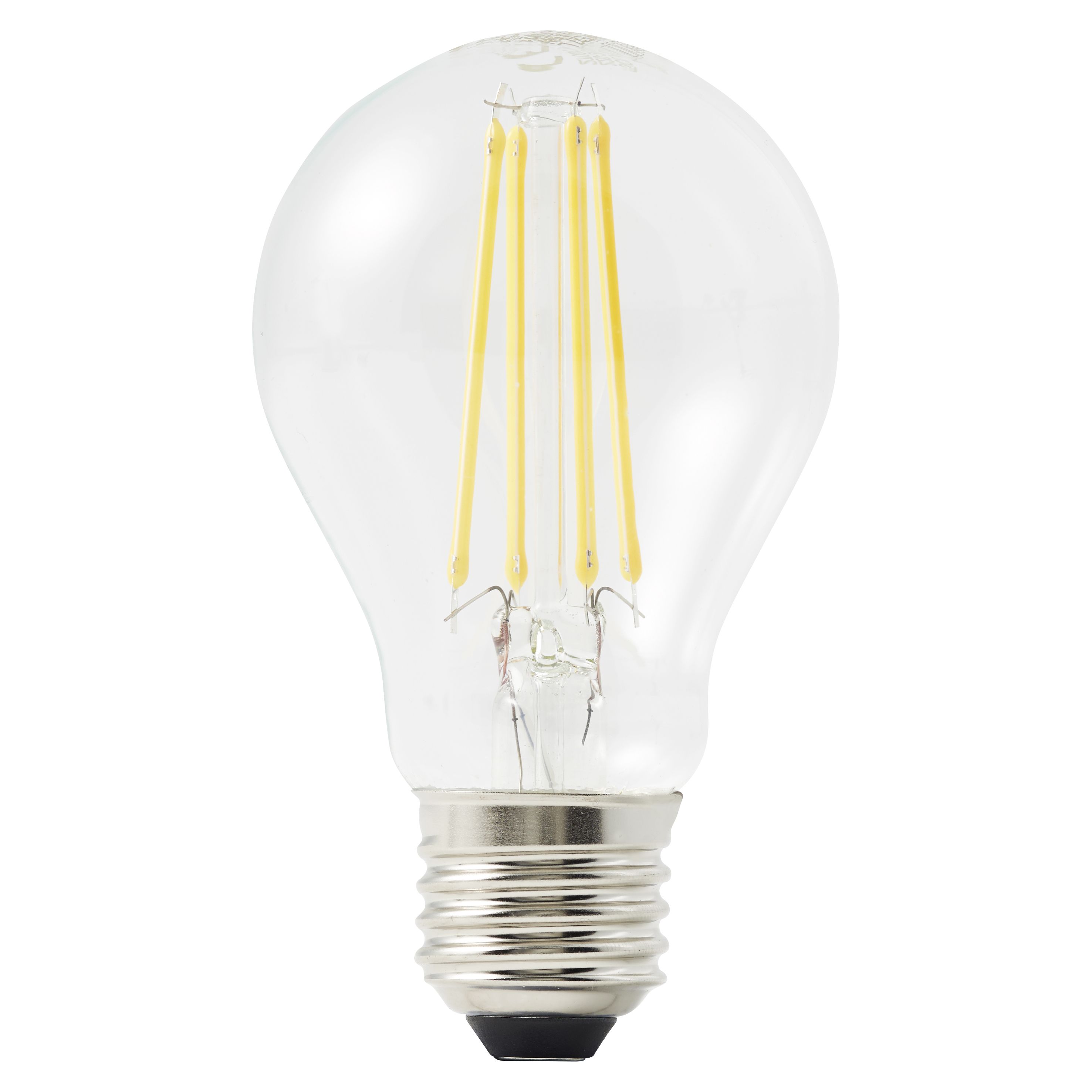 Diall E27 5.9W 806lm Clear GLS Warm white LED filament Light bulb at B&Q