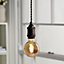 Diall E27 5W 250lm Globe Orange LED Filament Light bulb