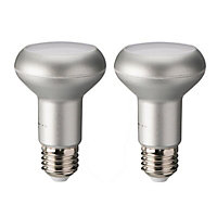 Diall E27 5W 390lm Reflector (R63) LED Light bulb, Pack of 2