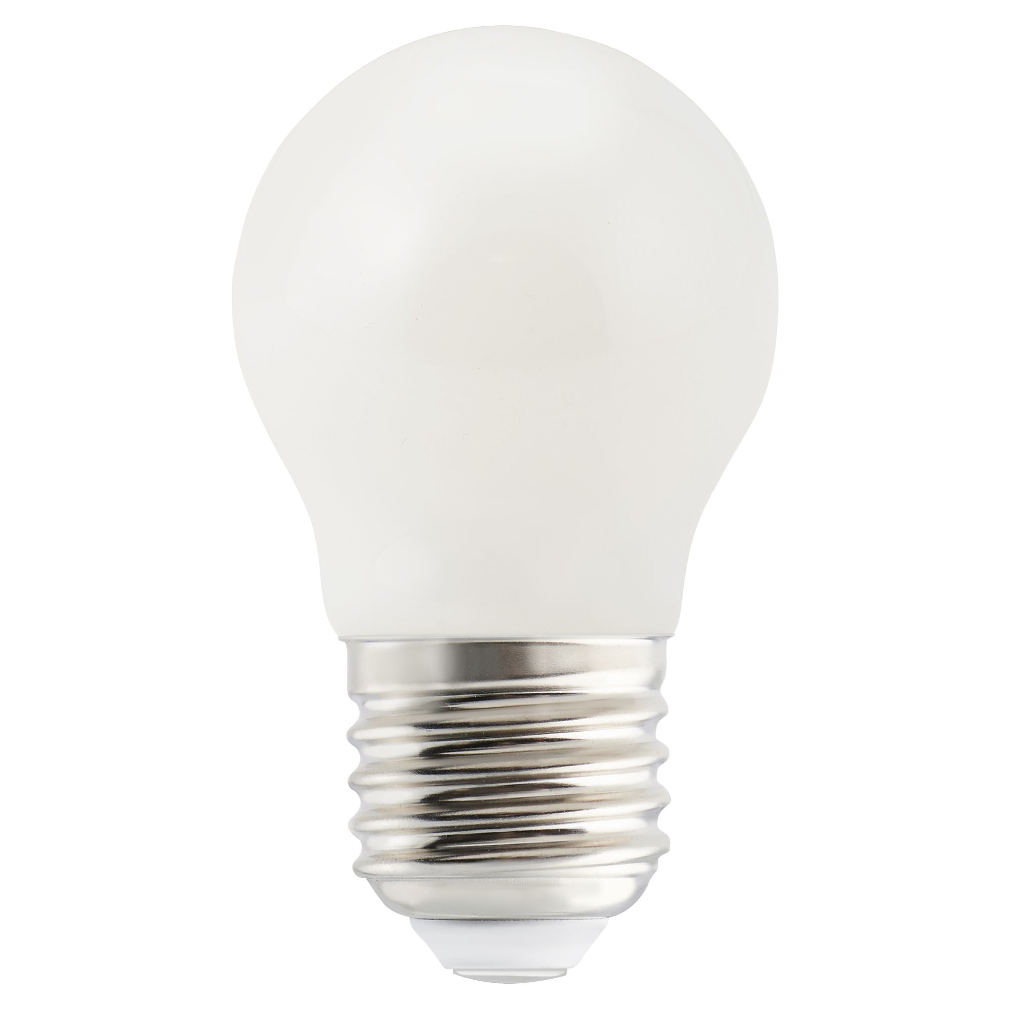 Diall E27 5W 470lm Mini globe Neutral white LED Light bulb DIY at B&Q