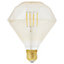 Diall E27 6W 470lm Diamond Orange LED Filament Light bulb