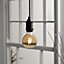 Diall E27 6W 470lm Globe Warm white LED Filament Light bulb