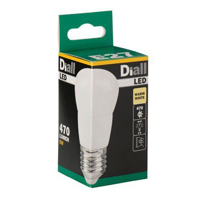 Diall E27 6W 470lm Mini globe LED Dimmable Light bulb