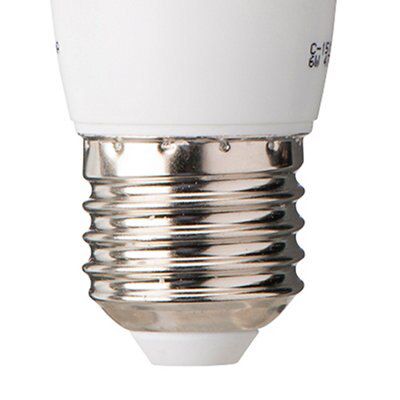 Diall E27 6W 470lm Mini globe LED Dimmable Light bulb