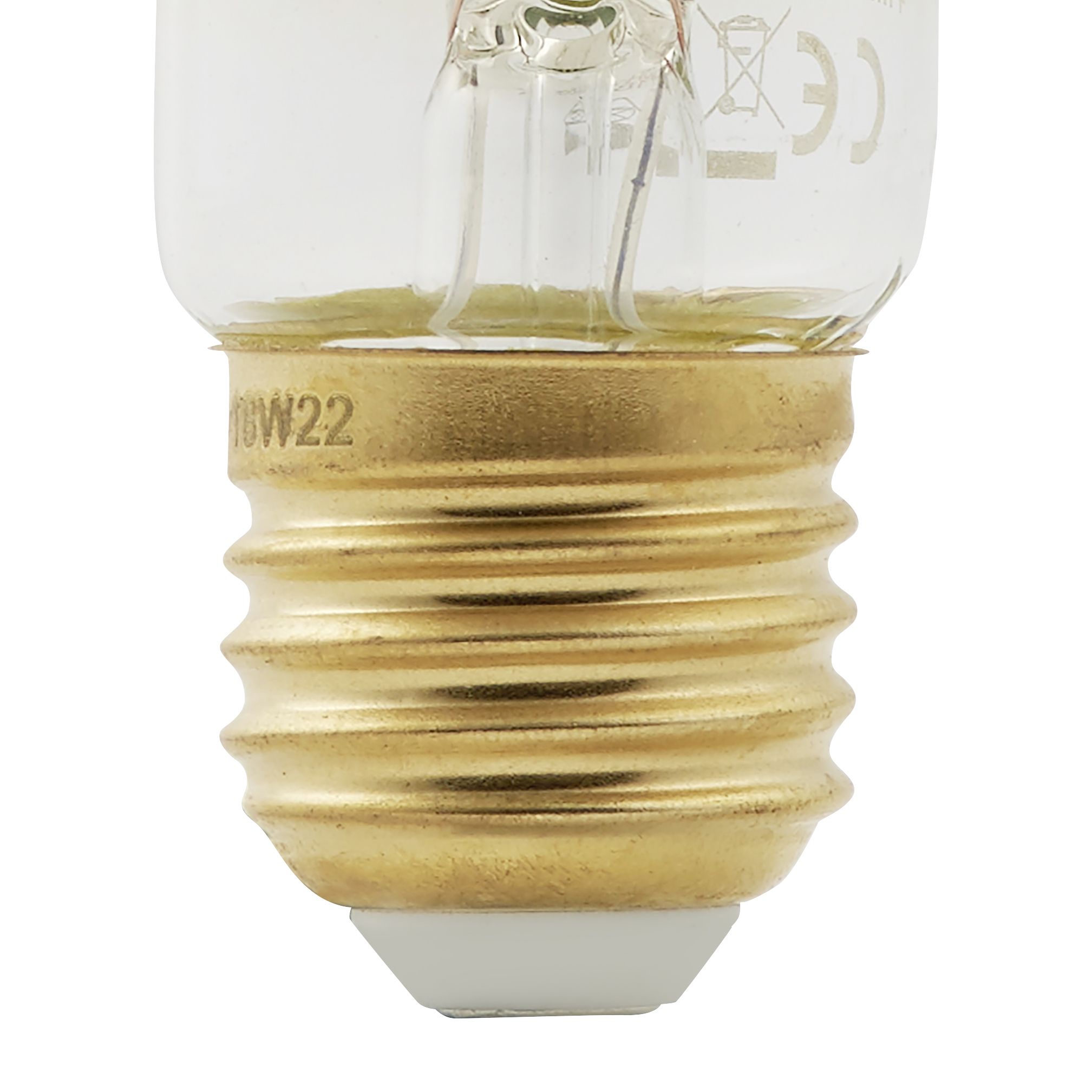 Diall E27 6W 470lm Tube Amber LED Filament Light bulb