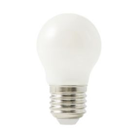 Diall E27 6W 500lm Mini globe Neutral white LED Dimmable Light bulb
