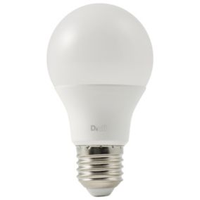 Diall E27 7.3W 806lm White A60 Warm white LED Light bulb