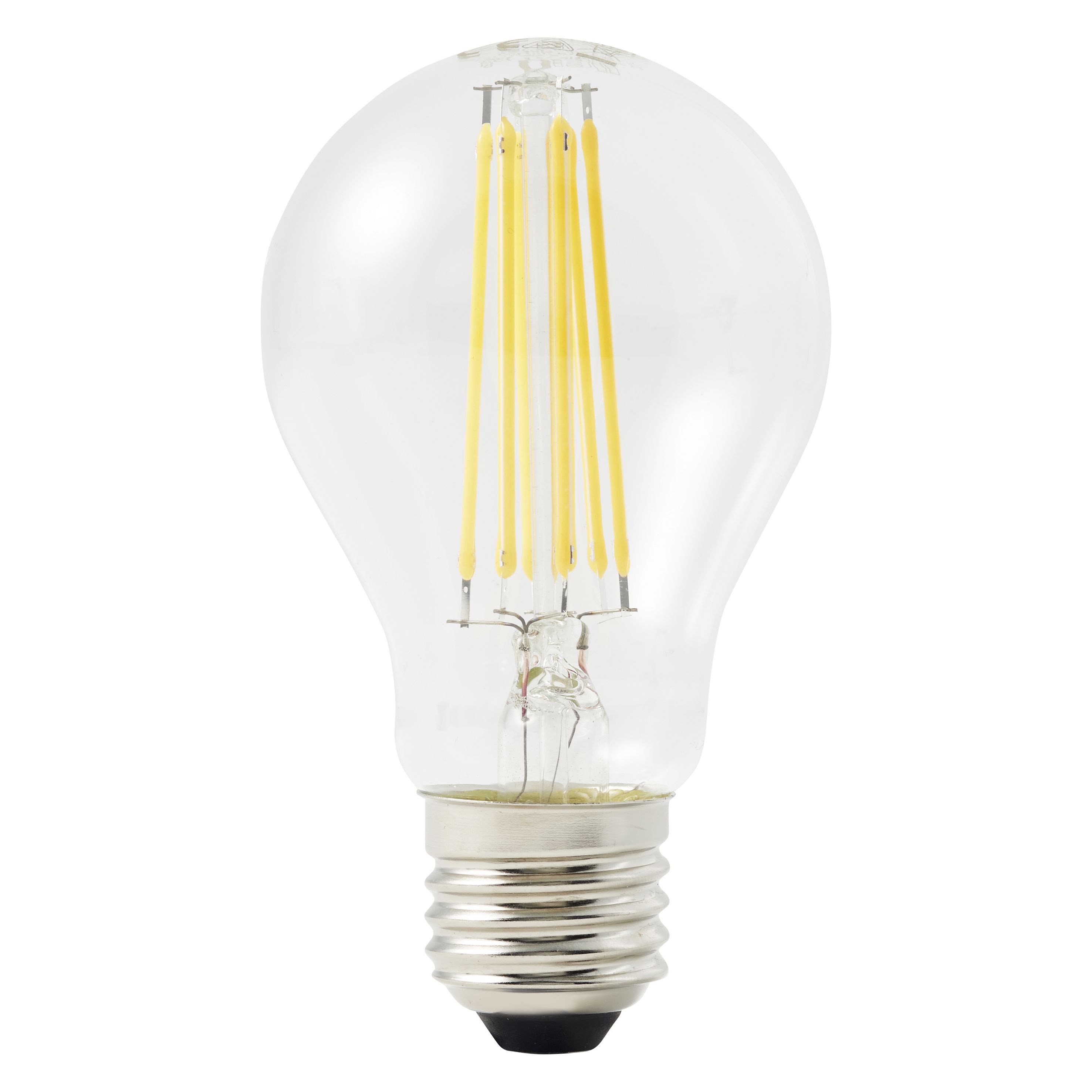 Diall E27 7.8W 1055lm Clear GLS Warm white LED filament Light bulb