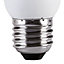 Diall E27 7W 286lm Round Warm white Fluorescent Light bulb